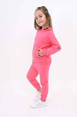 Toontoy Kız Çocuk Nakışlı Eşofman Takım