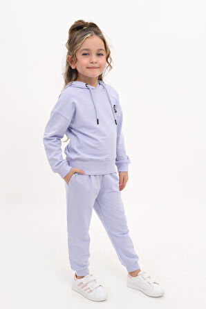 Toontoy Kız Çocuk Nakışlı Eşofman Takım