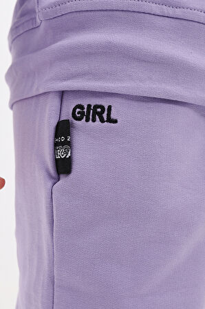 Toontoy Kız Çocuk Nakışlı Eşofman Takım