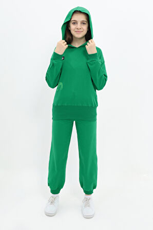 Toontoy Kız Çocuk Baskılı Eşofman Takım