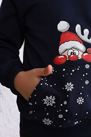 Toontoy Unisex Çocuk Baskılı Sweatshirt