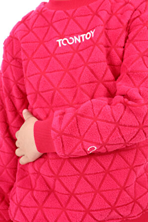 Toontoy Unisex Çocuk Nakışlı Sweatshirt