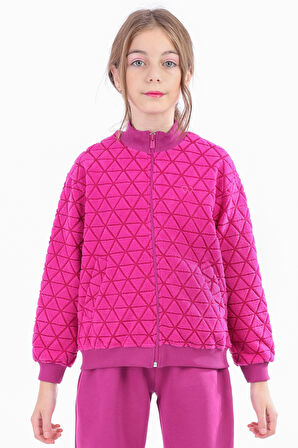 Toontoy Kız Çocuk Nakışlı Hırka