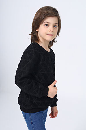Toontoy Unisex Çocuk Nakışlı Sweatshirt