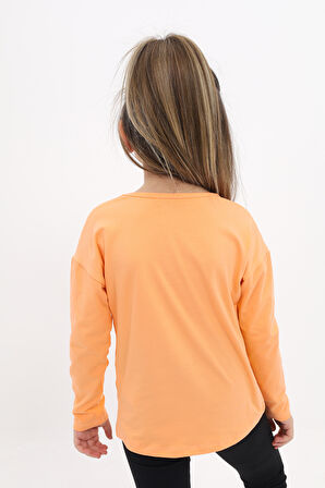 Toontoy Kız Çocuk Baskılı Tişört