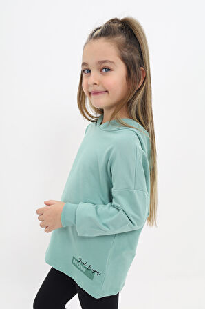 Toontoy Kız Çocuk Baskılı Sweatshirt