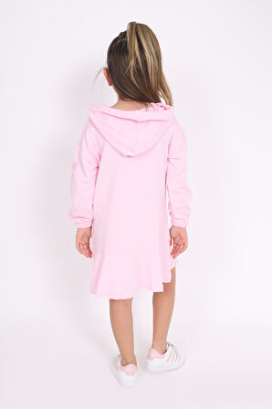 Toontoy Kız Çocuk Baskılı Elbise