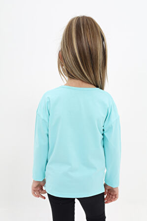 Toontoy Kız Çocuk Baskılı Tişört