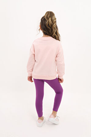 Toontoy Kız Çocuk Nakışlı Taytlı Takım