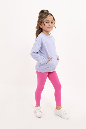 Toontoy Kız Çocuk Nakışlı Taytlı Takım