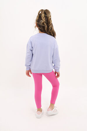 Toontoy Kız Çocuk Nakışlı Taytlı Takım