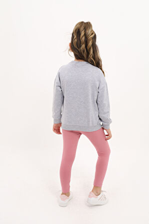 Toontoy Kız Çocuk Nakışlı Taytlı Takım