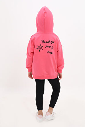 Toontoy Kız Çocuk Nakışlı Taytlı Takım