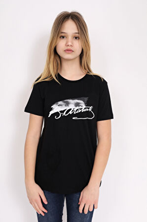 Toontoy Unisex Çocuk Atatürk Baskılı Tişört