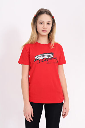 Toontoy Unisex Çocuk Atatürk Baskılı Tişört