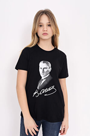 Toontoy Unisex Çocuk Atatürk Baskılı Tişört