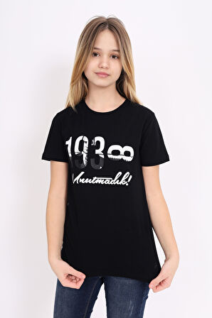 Toontoy Unisex Çocuk Atatürk Baskılı Tişört