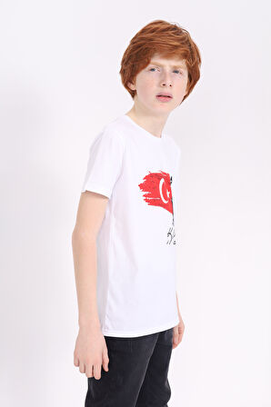 Toontoy Unisex Çocuk Atatürk Baskılı Tişört