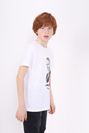 Toontoy Unisex Çocuk Atatürk Baskılı Tişört