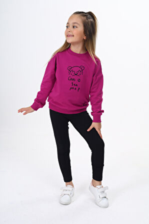 Toontoy Kız Çocuk Nakışlı Taytlı Takım