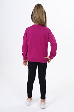 Toontoy Kız Çocuk Nakışlı Taytlı Takım