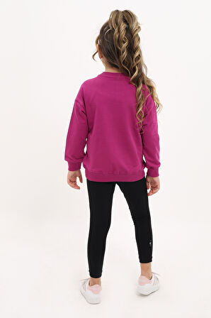 Toontoy Kız Çocuk Nakışlı Taytlı Takım