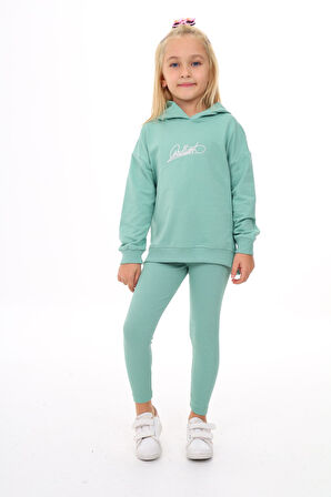 Toontoy Kız Çocuk Nakışlı Taytlı Takım