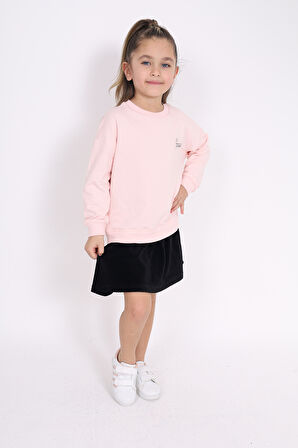 Toontoy Kız Çocuk Baskılı Elbise