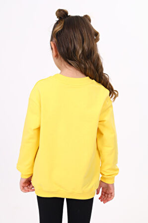 Toontoy Kız Çocuk Baskılı Sweatshirt