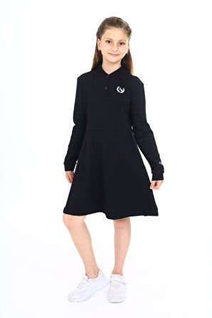 Toontoy Kız Çocuk Baskılı Elbise