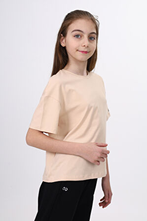 Toontoy Kız Çocuk Baskılı Tişört