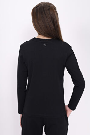 Toontoy Kız Çocuk Baskılı Tişört