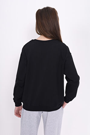 Toontoy Kız Çocuk Baskılı Sweatshirt