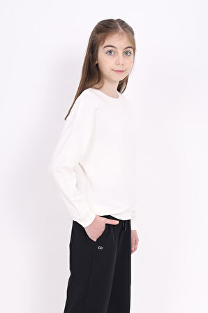 Toontoy Kız Çocuk Baskılı Sweatshirt