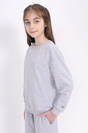 Toontoy Kız Çocuk Baskılı Sweatshirt