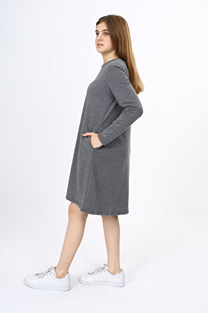 Toontoy Kız Çocuk Nakışlı Elbise