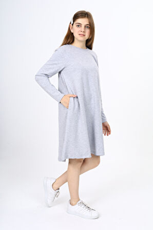 Toontoy Kız Çocuk Nakışlı Elbise