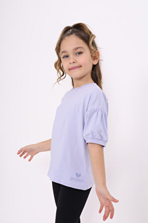 Toontoy Kız Çocuk Nakışlı Tişört