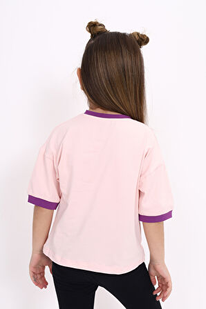 Toontoy Kız Çocuk Baskılı Tişört