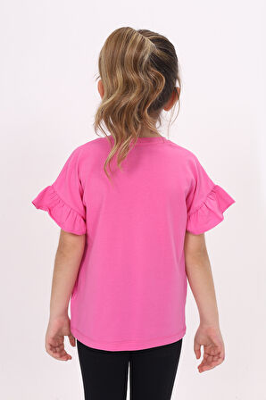 Toontoy Kız Çocuk Baskılı Tişört