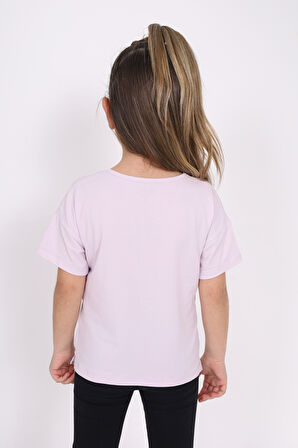 Toontoy Kız Çocuk Baskılı Tişört