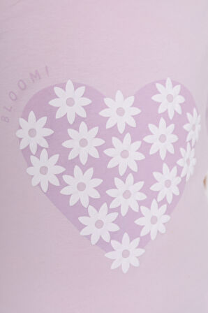 Toontoy Kız Çocuk Baskılı Tişört