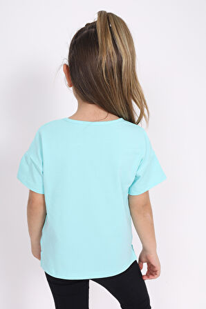 Toontoy Kız Çocuk Baskılı Tişört