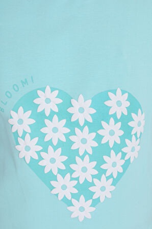 Toontoy Kız Çocuk Baskılı Tişört