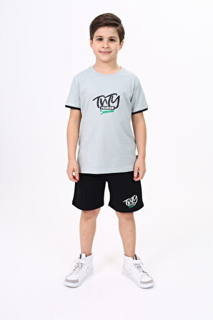 Toontoy Erkek Çocuk Baskılı Şortlu Takım 