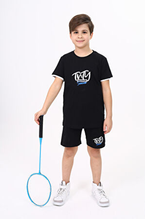 Toontoy Erkek Çocuk Baskılı Şortlu Takım 