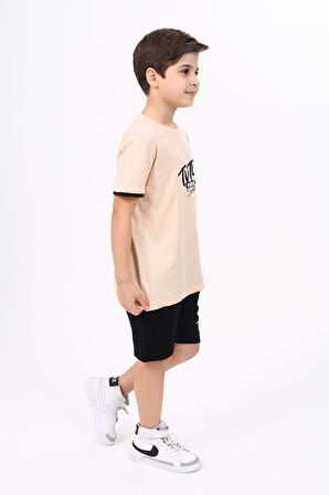 Toontoy Erkek Çocuk Baskılı Şortlu Takım 