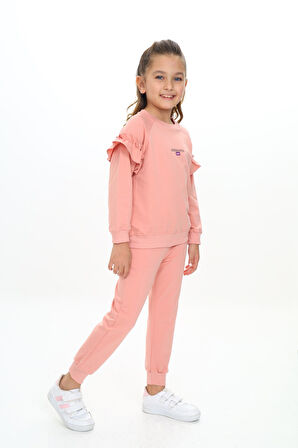 Toontoy Kız Çocuk Baskılı Eşofman Takım