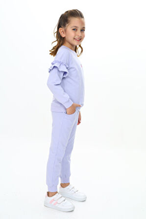 Toontoy Kız Çocuk Baskılı Eşofman Takım