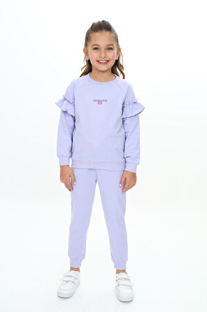 Toontoy Kız Çocuk Baskılı Eşofman Takım